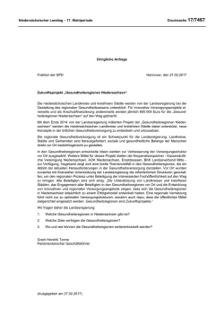 Drs. 17/7467 - Nieders&auml;chsischer Landtag