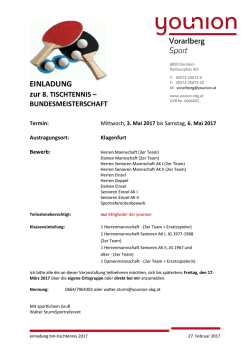 Einladung BM-Tischtennis 2017