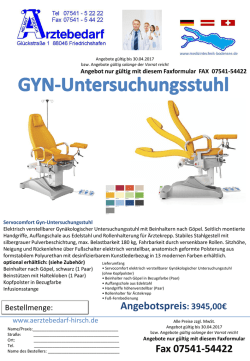 Gyn-Untersuchungsstuhl