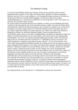 Ein d&uuml;sterer Freitag