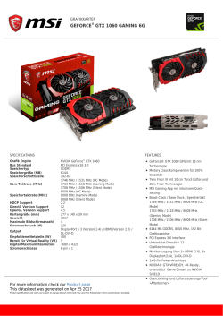 GeForce GTX 1060 GAMING 6G