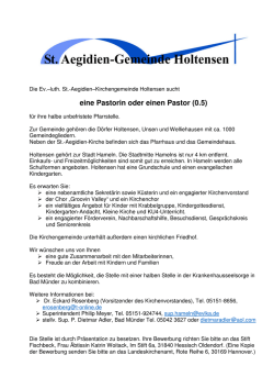 eine Pastorin oder einen Pastor (0.5)