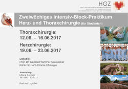 Intensiv-Block-Praktikum Herz