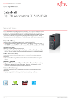 Datenblatt FUJITSU Workstation CELSIUS R940