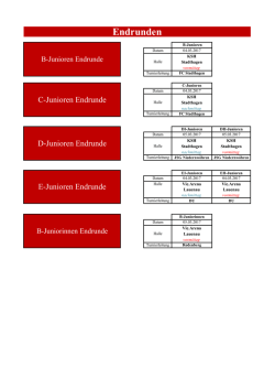 Endrunden - NFV - Kreis Schaumburg