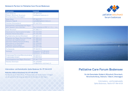 Palliative Care Forum Bodensee