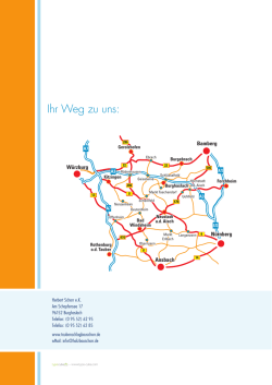 Ihr Weg zu uns: - Taubenschlagbau Schorr