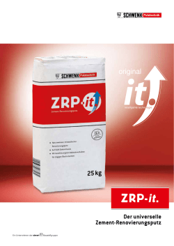 ZRP-it. - SCHWENK Putztechnik AG