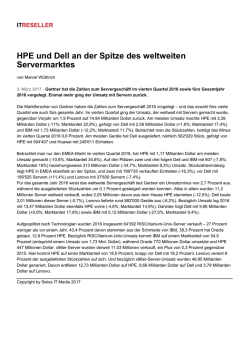 HPE und Dell an der Spitze des weltweiten