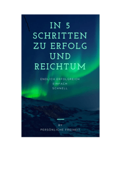 In 5 Schritten zu Erfolg und Reichtum