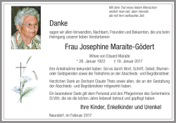 Danke Frau Josephine Maraite-Gödert