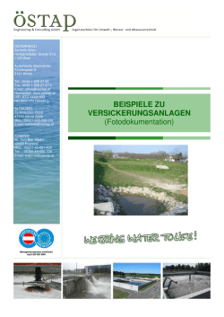 Beispiele Versickerungsanlagen