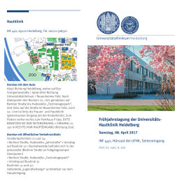 Veranstaltungsflyer - UniversitätsKlinikum Heidelberg