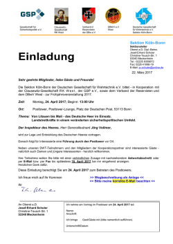Einladung - DWT-SGW