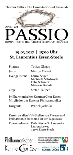 2017-03-19 PASSIO Flyer - Philharmonischer Chor Essen