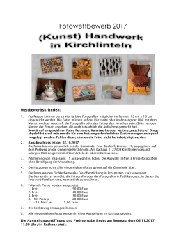 Fotowettbewerb 2017 - Gemeinde Kirchlinteln