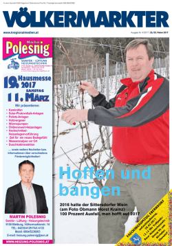 Hoffen und bangen - Die K&auml;rntner Regionalmedien