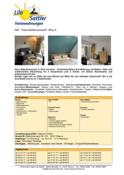 hb6 &middot; "Haus Bielsh&ouml;vensand" Whg. 6