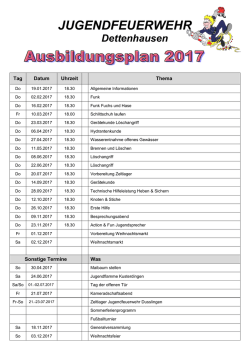 jugendfeuerwehr - Feuerwehr Dettenhausen
