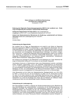 Drucksachen allgemein - Nieders&auml;chsischer Landtag