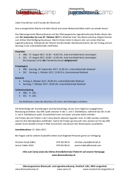 Ausschreibebrief 2017