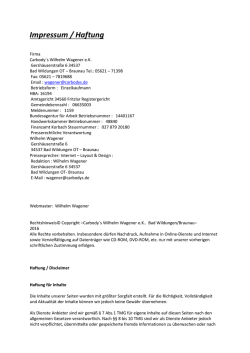 Impressum / Haftung