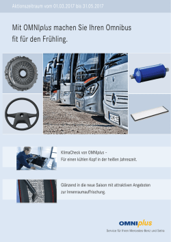 "Mit OMNIplus machen Sie Ihren Omnibus fit für den Frühling." (1.6