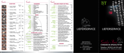 Sushi-Bar - HT Sushi-Bar &ndash; WOK &ndash; GERICHTE