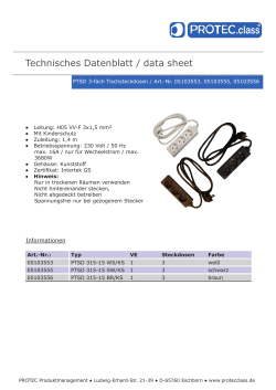 Technisches Datenblatt / data sheet