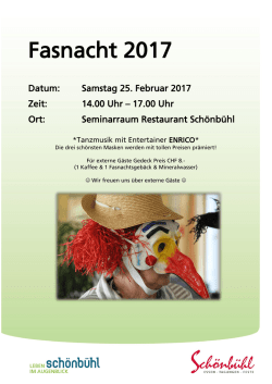 Fasnacht 2017 - Altersheim Schönbühl