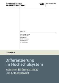Differenzierung im Hochschulsystem