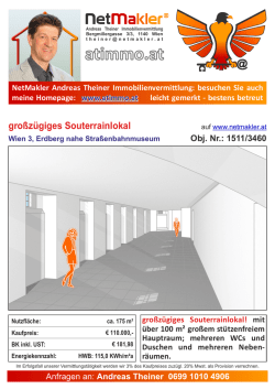 gro&szlig;z&uuml;giges Souterrainlokal!