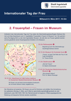 Internationaler Tag der Frau 2. Frauenpfad
