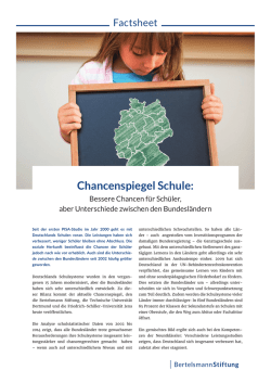 Chancenspiegel Schule - Bertelsmann Stiftung