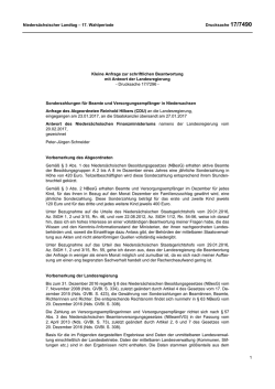 Drucksachen allgemein - Nieders&auml;chsischer Landtag