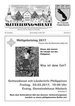 Donnerstag, 02.03.2017 - Gemeinde Walddorfh&auml;slach