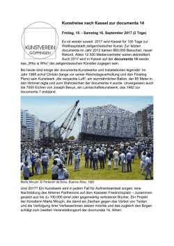 Kunstreise nach Kassel zur documenta 14