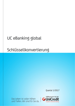 UC eBanking global Schlüssellkonvertierung