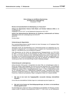 Drucksachen allgemein - Nieders&auml;chsischer Landtag