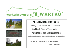 Neue Einladung HV 2017 - Verkehrsverein Wartau