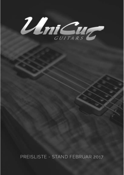 preisliste - UniCut Guitars