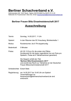 Frauen-Blitzmeisterschaft
