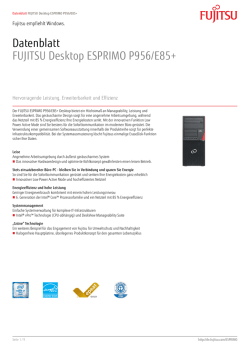 Datenblatt FUJITSU Desktop ESPRIMO P956/E85+
