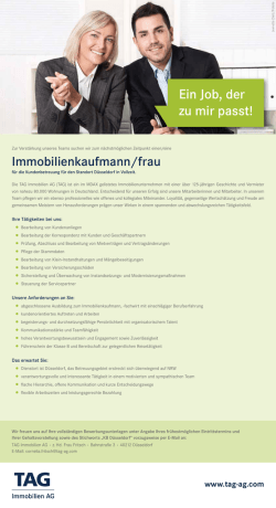 Ein Job, der zu mir passt!