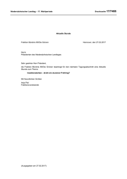 Drs. 17/7466 - Nieders&auml;chsischer Landtag