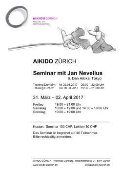 AIKIDO ZÜRICH Seminar mit Jan Nevelius