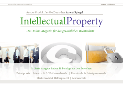 IntellectualProperty, Ausgabe 1