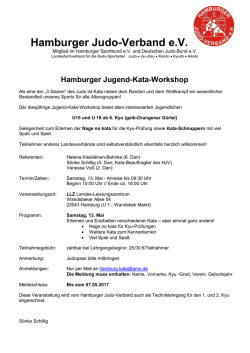 Jugend-Kata-Workshop - Hamburger Judo Verband eV