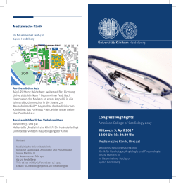 Congress Highlights - UniversitätsKlinikum Heidelberg