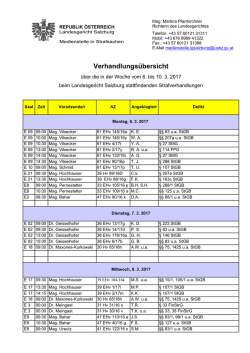 Datei Verhandlungen in Strafsachen in der KW 6. bis